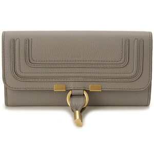 Chloe Cashmere Long Wallet Gray MARCIE
